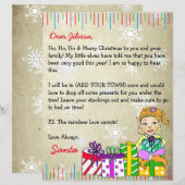 Papier Lettre personnalisée du Père Noël (Devant / Derrière)