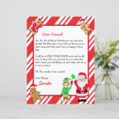 Papier Lettre personnalisée du Père Noël (Debout devant)