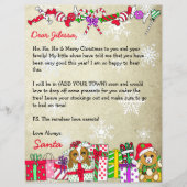 Papier Lettre personnalisée du Père Noël (Devant)