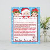 Papier Lettre personnalisée du Père Noël (Debout devant)