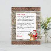 Papier Lettre personnalisée du Père Noël (Debout devant)