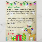 Papier Lettre personnalisée du Père Noël (Devant)