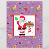 Papier Lettre personnalisée du Père Noël (Dos)