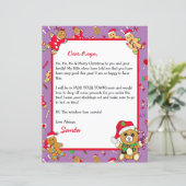 Papier Lettre personnalisée du Père Noël (Debout devant)