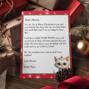 Papier Lettre personnalisée du Père Noël