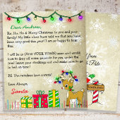 Papier Lettre personnalisée du Père Noël