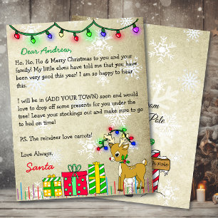 Papier Lettre personnalisée du Père Noël