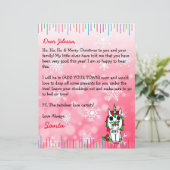 Papier Lettre personnalisée du Père Noël (Debout devant)