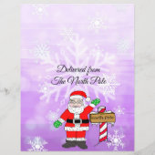 Papier Lettre personnalisée du Père Noël (Dos)