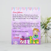 Papier Lettre personnalisée du Père Noël (Debout devant)