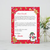 Papier Lettre personnalisée du Père Noël (Debout devant)