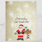 Papier Lettre personnalisée du Père Noël (Dos)