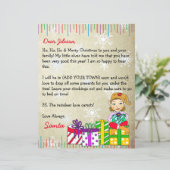 Papier Lettre personnalisée du Père Noël (Debout devant)