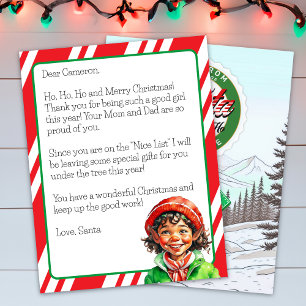 Papier Lettre personnalisée du Père Noël pour enfants