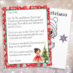Papier Lettre personnalisée du Père Noël pour enfants