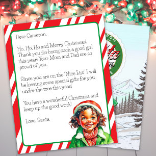 Papier Lettre personnalisée du Père Noël pour enfants
