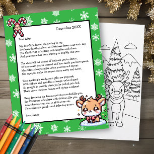 Papier Lettre personnalisée du Père Noël pour les enfants