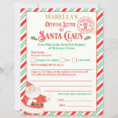 Papier Lettre personnalisée officielle du Pôle Nord au Pè (Devant)