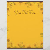 Papier Lettre Tournesol (Devant)