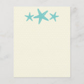 Papier LETTRE turquoise VERT Mexique Mariage Bienvenue (Dos)