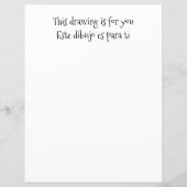 Papier LETTRE VERTE TRANSMISE À Père Noël Espagnol (Dos)