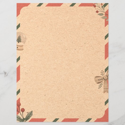 Papier Lettres à Père Noël (Dos)