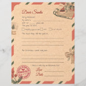 Papier Lettres à Père Noël (Devant)
