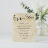 Papier Lettres d'amour manuscrites Vintage Mariage à thèm (Debout devant)