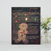 Papier Lettres de Père Noël Gingerbread Man (Debout devant)