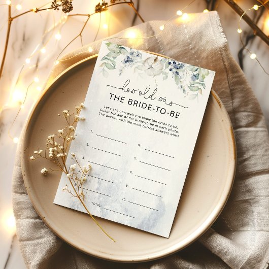 Papier L'eucalyptus d'hiver Quel âge avait la mariée pour