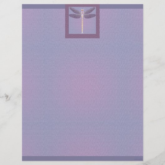 Papier libellule violette (Devant)