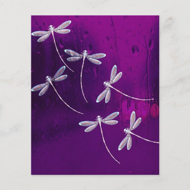 Papier Libellules sur l'eau (Devant)