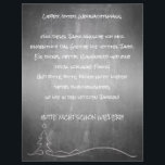 Papier Lieber guter Weihnachtsmann<br><div class="desc">Witzige Grüße und Wünsche an den Weihnachtsmann,  vor einem Kreidetafel Hintergrund. Rückseite ist mit weißer Liniatur versehen.</div>