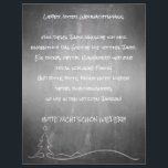 Papier Lieber guter Weihnachtsmann<br><div class="desc">Witzige Grüße und Wünsche an den Weihnachtsmann,  vor einem Kreidetafel Hintergrund. Rückseite ist mit weißer Liniatur versehen.</div>