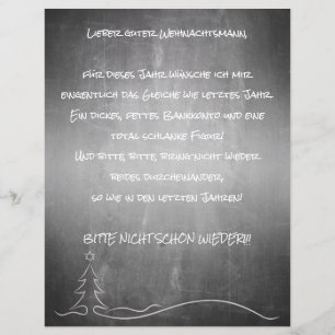 Papier Lieber guter Weihnachtsmann