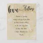 Papier Liefde Letters Handgeschreven Bruiloft Uitn Flyer (Voorkant)