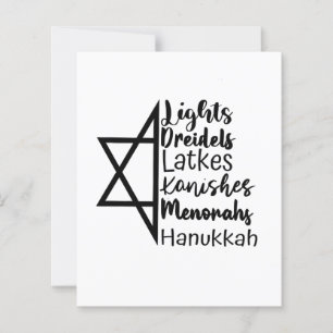 Papier Light Dreidel Latke Kanish Menorah Hanoukka
