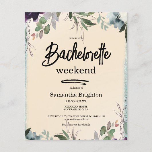 Papier Light Terracotta Weekend Bachelorette Invitation (Devant)