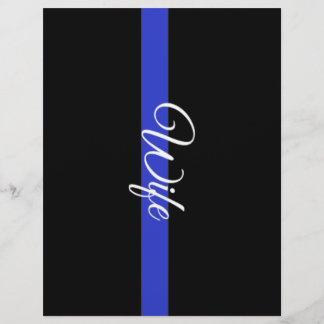 Papier Ligne Bleue Mince : Femme de police