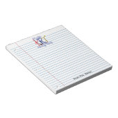 Papier ligné bloc-notes de professeur d'art (Incliné)