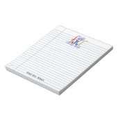 Papier ligné bloc-notes de professeur d'art (Tourné)