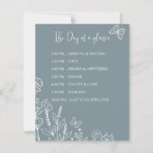 Papier Ligne de temps Mariage Fleurs de prairie (Devant)