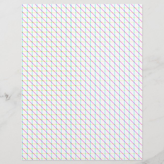Papier Lignes diagonales (Devant)