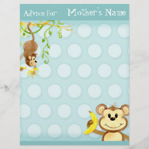 Papier Lil Monkey, Conseil Baby shower Garçon