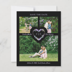 Papier Lilac Floral Aquarelle Coeur Garland 3 Photos