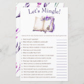 Papier Lilac Nouveau Chapitre Commence Mingle ! Jeu (Devant / Derrière)