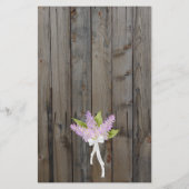 Papier Lilacs & Lumières sur le Faire-part de mariage BUD (Dos)