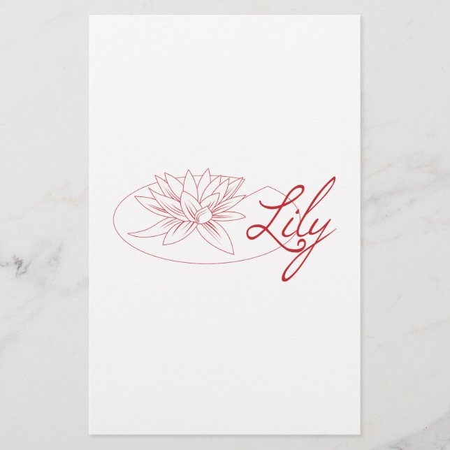 Papier Lily (Devant)