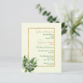 Papier Lily de la vallée Faire-part de mariage BUDGET (Debout devant)