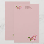 Papier Lily personnalisé (Devant / Derrière)